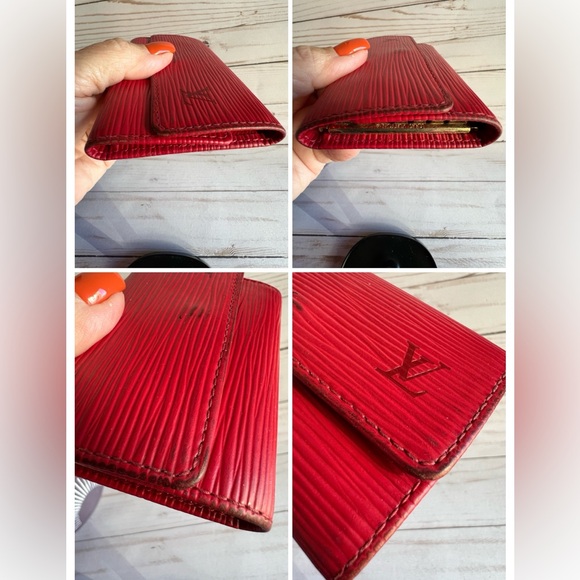 Louis Viutton Red Epi Key Holder - 6 Keys - Picture 6 of 15